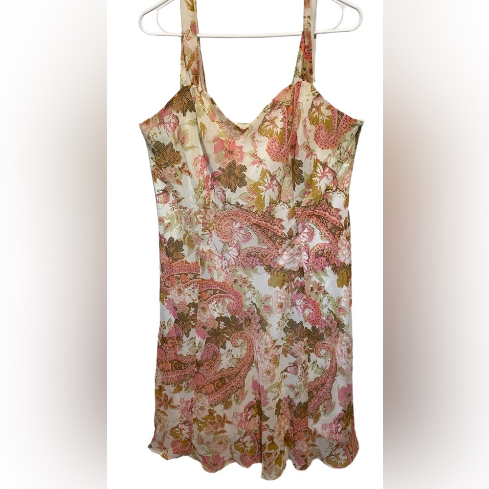 Dress barn Floral Midi Dress Size 14